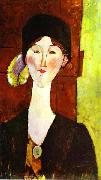 Amedeo Modigliani Portrait of Beatris Hastings Sweden oil painting artist